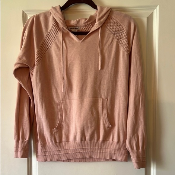 Athleta Pink Oversized Hoodie Relaxed Fit - Picture 3 of 5